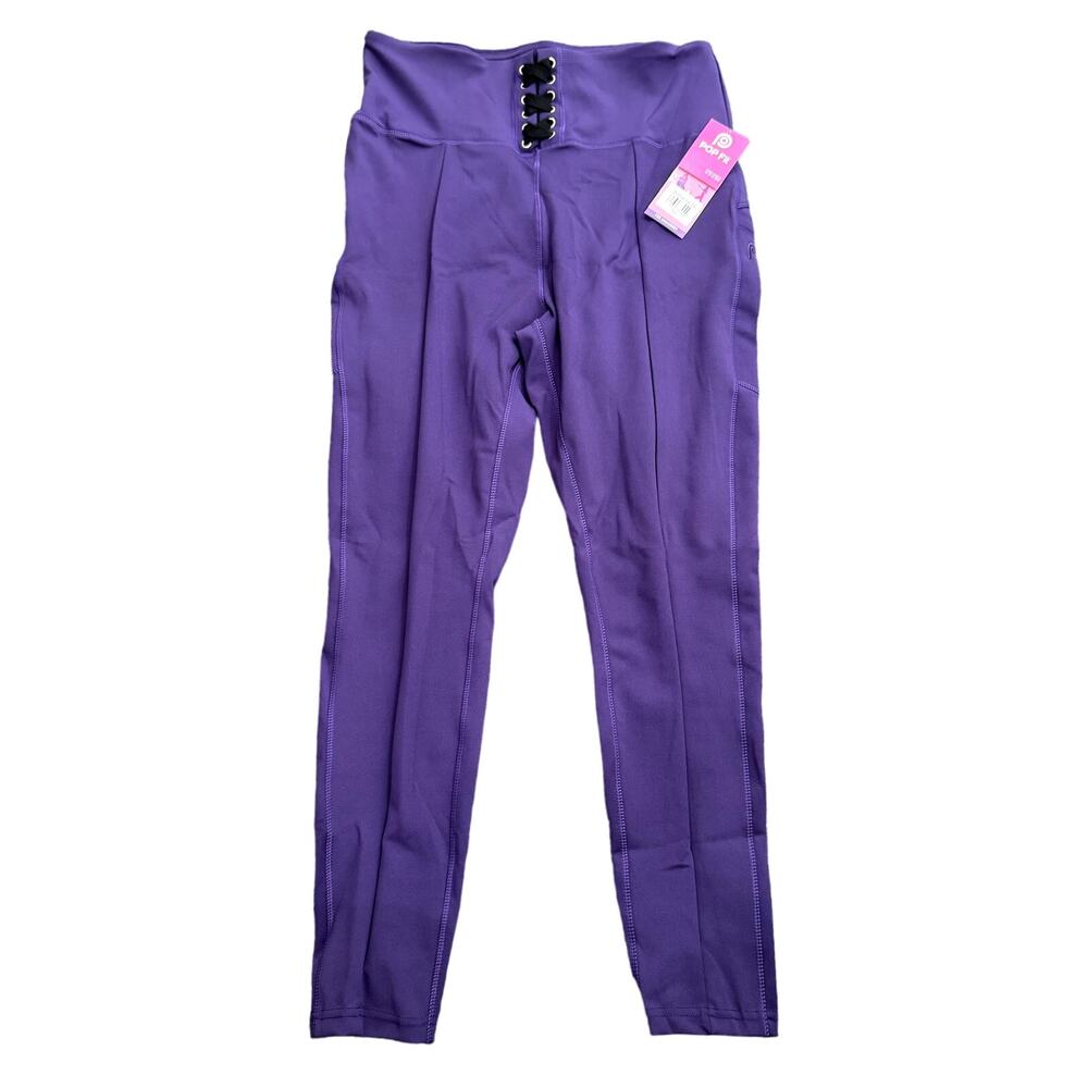 Pop Fit Clothing Skyscraper Leggings in Indigo Life, Size XL